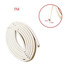 무선워크인 시트조절기 전동시트자동차 스타일링 5M D 타입 도어 윈도우 가스켓 방음 씰 스트립 고무 폼, 03 White(9x7.5)