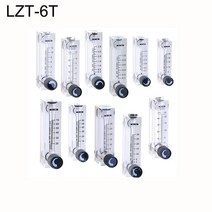 복합가스 측정기 산소농도 PMMA 가스 유량계 공기 1/4 "BSP Female Square Panel Type Rotameter LZT-, 04 0.3-3LPM