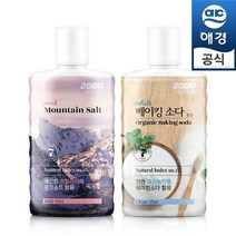 애경 2080 퓨어가글 750mlx2개핑크솔트/베이킹소다, 2080 퓨어가글 750mlx2개(베이킹