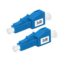LC/UPC Single Mode Fixed Fiber Optic Attenuator Male-Female 3dB-2pack, 1
