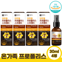 브라질 플로폴리스 플라보노이드 폴리폴리스 어린이 구강 프로폴리스 PROPOLIS 스프레이 면역력높이는 영양제 프로포리스, 4개