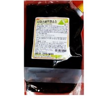 [더착한푸드]바베큐소스(시아스 2K) 식자재마트 대용량 업소용 바베큐소스 바베큐양념 액상소스, 2kg