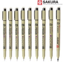 [사쿠라] 피그마마이크론 중성펜 흑색 XSDK - 종류선택, MICRON-03