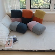 순면 누빔 삼각 쇼파 침대 등 받이 헤드 쿠션(대형), 단품
