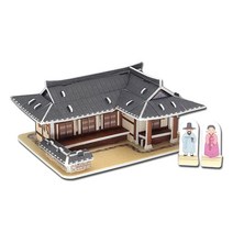 DIY 조립 만들기 63빌딩 모형 우드락 초가집 기와집 건물, 상품선택