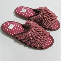 다잇템 여자 집 레이스 실내화 방에서 신는 슬리퍼 (9747945)