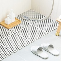 풀루 욕실 미끄럼방지패드 발판 매트 욕실 미끄럼방지 매트 1개, 화이트 33cm