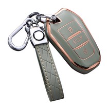 baina푸조 스마트 키 케이스308 508 2008 3008 5008 408 301 4008키 케이스 키 체인, A형, 초록