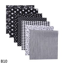 25x25cm 또는 50cm x 코 튼 원단 인쇄 된 천으로 DIY 봉 제 공예 재료에 대 한 손수 패치 워크 바느질 퀼트 패브릭 린넨코튼원단, 10 B10-7Pcs