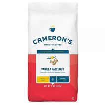 카메론커피 바닐라 헤이즐넛 그라운드 커피 라이트 로스트 32 oz Camerons Coffee Vanilla Hazelnut Ground Coffee Light Roast, 1팩