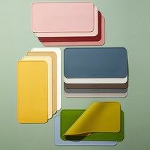 까사무띠 아모르 메조 실리콘 테이블 매트 16color AMORE MEZZO BPA FREE 직사각 식탁매트 받침, 그레이