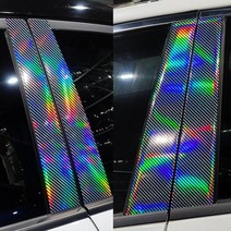 [AM] 제네시스BH 레이저카본홀로그램 B필러 데칼스티커