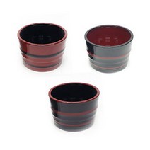 멜라민 모밀장국 소자 3종류 93x65mm, 흑 모밀공기, 1개