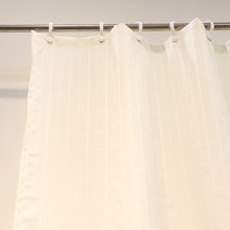 모던 데코 패브릭 살구색 체크 샤워커튼 145x180cm 고리 10pcs 무료, 1개