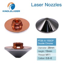 KINDLELASER 레이저 노즐 Precitec WSX HANS 파이버 레이저 커팅 헤드 용 단일/이중 레이어 Dia.28mm H15/1, 02 Double Layer_13 5.0mm