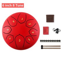 6inch Steel Tongue Drum Set Mini Hand Pan ith Drumstick Carrying Bag Percussion Musical Instruments, 01 6 inch 8 Tune