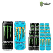 몬스터 그린355ml & 망고로코355ml X 각10개 (총20개) 에너지드링크 에너지음료 탄산음료 캔음료 사무실간식 졸음방지, 355ml