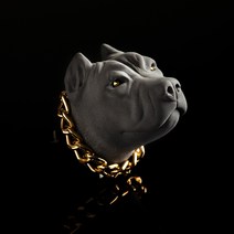 헤카테 보스 핏불 차량용 석고방향제, 블루아이스버그, 1개