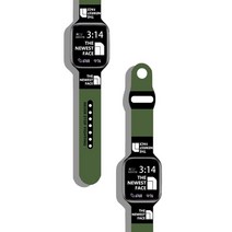 [호환용] 스마트워치스트랩 메탈 가죽 스마트 시계 줄 워치 실리콘 스트랩 watch 밴 44mm 45mm 42mm 팔찌 i, 01 Army green_01 38mm