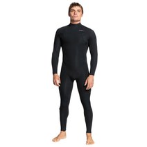 퀵실버 남성 3/2mm Everyday Sessions 백집 전신수트 Wet 수트 - 블랙 2aM324096, Black, Small