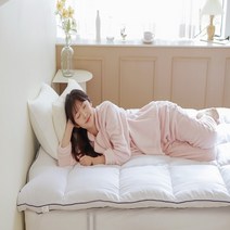 일라오 모던 침대 토퍼 매트리스 밴딩형, 화이트