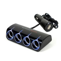 12볼트 24볼트 겸용 4구 소켓 차량충전기 멀티소켓 USB