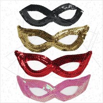 할로윈가면 할로윈 할로윈의상 10 가장 무도회 용품 퍼포먼스 마스크 스팽글 마스크스팽글 안대 마스크363310, 붉은색