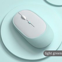 샤오미블루투스 무선 마우스 울트라 씬 싱글 모드 노트북 컴퓨터 pc 게이머 샤오미용, 연두색