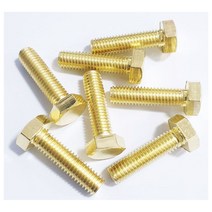 신주육각볼트 황동재질 M10X25 1봉 100개 황동볼트