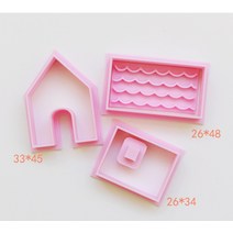 홈베이킹 과자집 만들기 쿠키 모양틀 스텐소재 3D 입체 하우스 쿠키커터 18종세트, 1세트