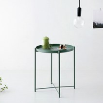 마켓비 JENBAN 사이드테이블 KS1042TB, 다크그레이