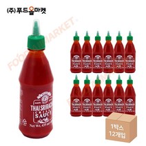 푸드올마켓_ 수리타이 스리라차칠리소스 435ml 한박스 (435ml x 12ea)