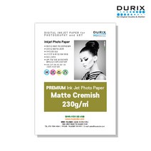 두릭스 매트크리미쉬 230g [5x7 100매] DURIX Photo Paper Creamish Matte