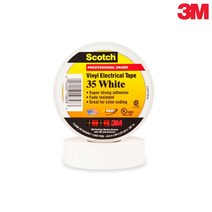 3M 고급형 전기 절연테이프 35 화이트