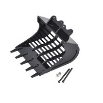 람마기 업그레이드 Huina 금속 버킷 리퍼 윈치 HUINA 550 580 592 593 594 원격 제어 굴삭기 용, 06 Bucket 05