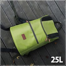 키친아트 접이식 쿨러백팩 25L 그린 배낭형 허리끈, 본상품선택