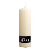 실린더 양초 8x25cm SPAAS 아이보리(미색) 무향 원기둥 양초
