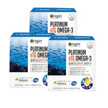 오리진 플래티넘 알티지 오메가3 RTG 1310mg 저온 초임계, 60정, 3개, 60정