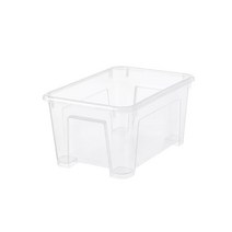 1+1 이케아 SAMLA 삼라 수납함 투명 보관함 28x19x14cm 5L, 5개