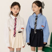 지안클로버 자수 와이드 셔츠