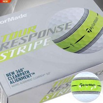 [테일러메이드] 투어 리스폰스 스트라이프 골프공3PCS구조직수입, 투어리스폰스골프공