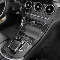 벤츠 C클래스 W205 센터페시아 커버 패널 몰딩, 카본 (시계타입)