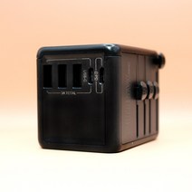 아이논 USB 4포트 여행용 멀티어댑터 블랙 IN-TA410C-BK, 1개