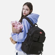 가방팝 데이라이프 멀티 포켓 백팩 (블랙) 학생가방 신학기