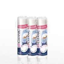 클레아닉 폴란드명품 천연 순면화장솜 소프트앤컴포트, 3개, 107매
