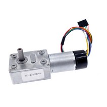 유압 모터 감속 ZGY370EC DC 홀 인코더 포함 11PPR JGY370 인코딩 DC12V 웜기어 고 토크 5-200rpm, 03 20_01 12V