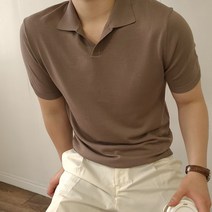 8컬러 남자여름옷 머슬핏 니트반팔 카라티