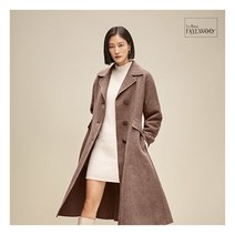 [르블랑페이우] ○ 울 실크 블렌딩 플레어 레이디 코트 1종