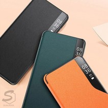 수나르 갤럭시A30 A30s A305 A307 클리어뷰 가죽 스탠딩 플립 커버 핸드폰 케이스, 선택완료, 갤럭시A30(A305)/spc081 레드