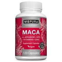 VISPURA 마카 뿌리 5000mg 식물성 캡슐 120정, 2